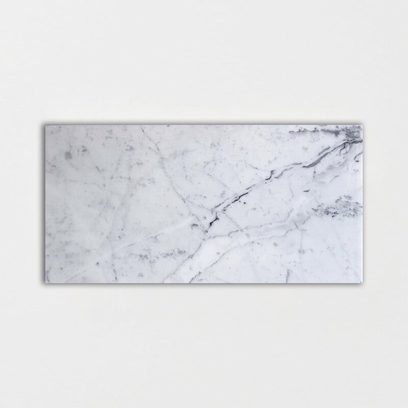 STATUARIETTO : Rectangle Field Tile (polished | 12"x24"x3/8" | straight cut)