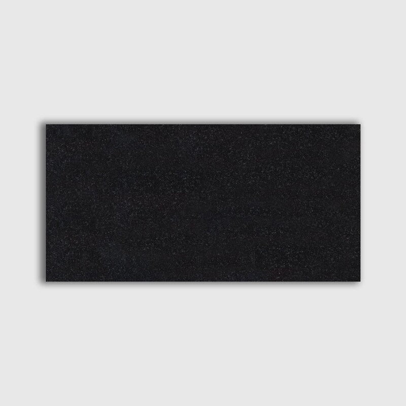 ABSOLUTE BLACK EXTRA: Rectangle Field Tile (polished | 12"x24"x3/8" | straight cut)