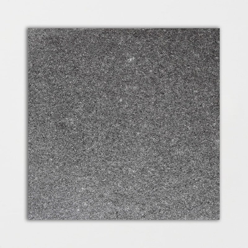 ABSOLUTE BLACK EXTRA: Square Field Tile (flamed | 12"x12"x3/8" | beveled)