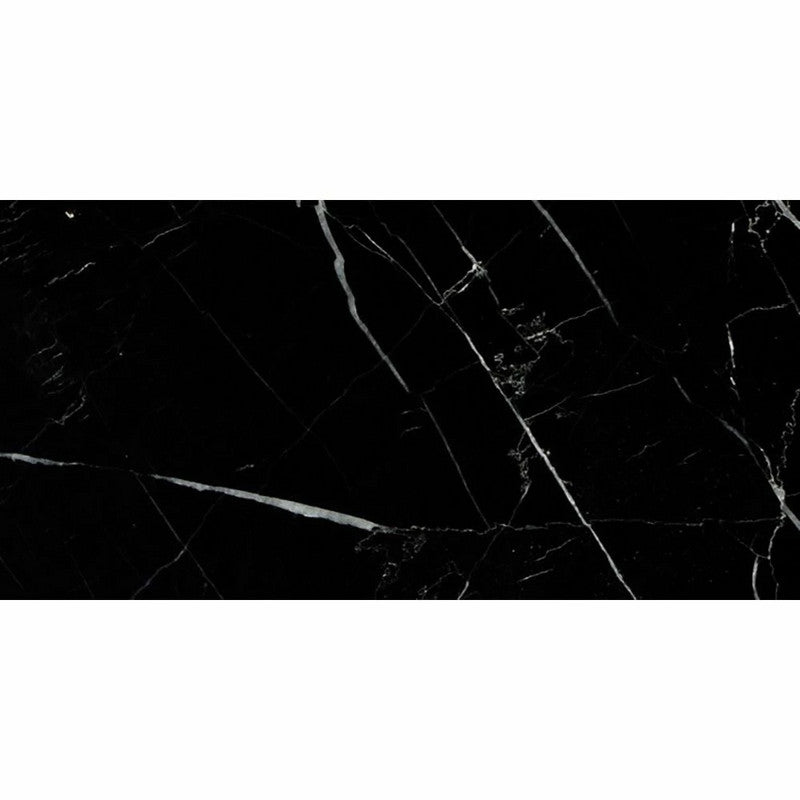 CHINA BLACK : Rectangle Field Tile (polished | 12"x24"x3/8" | straight cut)