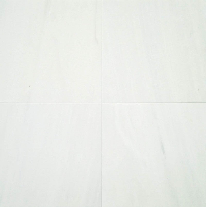 BIANCO VENATO: Dolomite Square Field Tile (12"x12"x3/8" | honed | eased bevel)