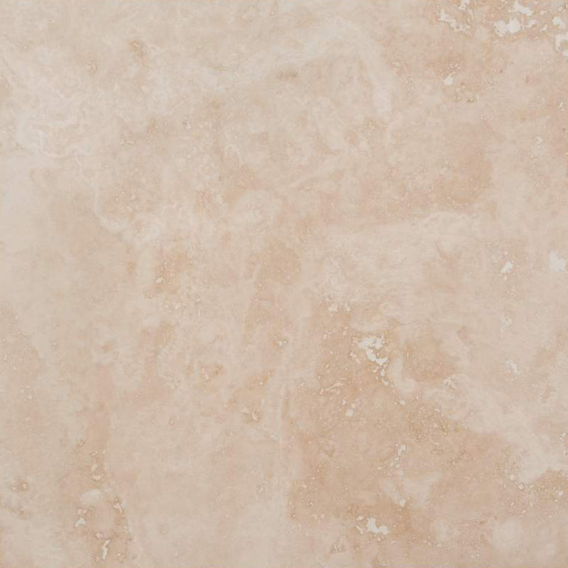 IVORY LIGHT: Travertine Square Field Tile (12"x12"x3/8" | filled, honed)