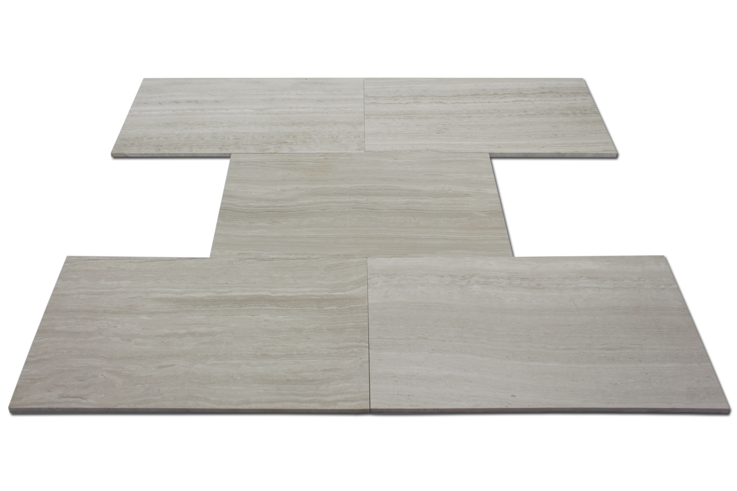 WOODEN WHITE: Marble Rectangle Field Tile (12"x24"x3/8" | honed)