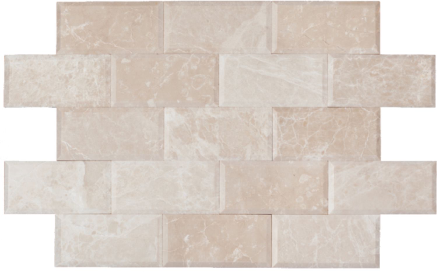 BOTTICINO: Marble Rectangle Field Tile (3"x6"x3/8" | polished | deep bevel)