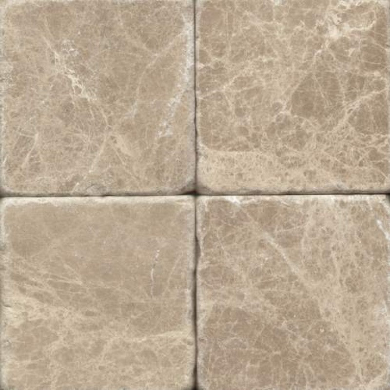 EMPERADOR: Marble Square Field Tile (4"x4"x3/8" | tumbled)