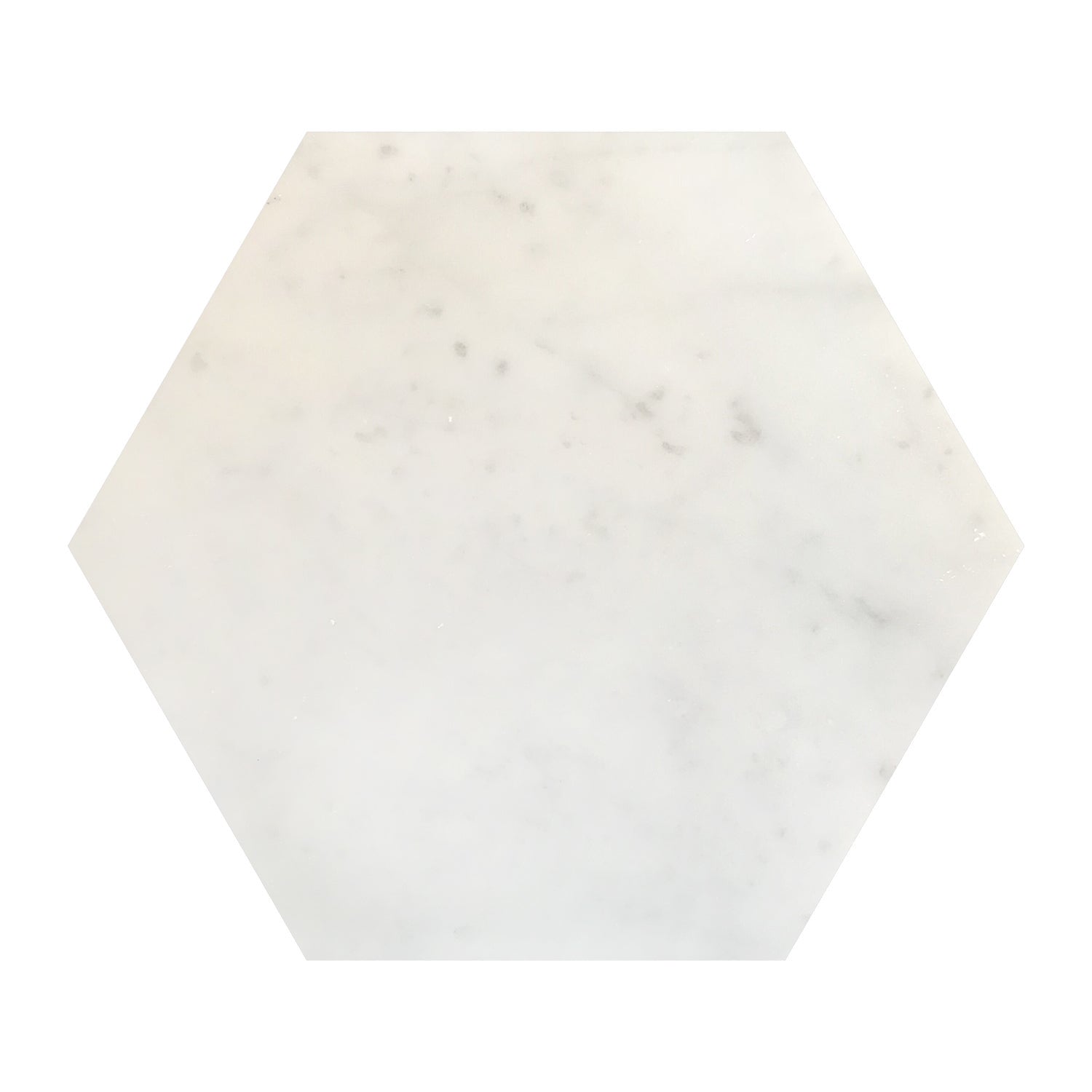 CARRARA: Marble Hexagon Field Tile (8"x9 1/4"x3/8" | honed)