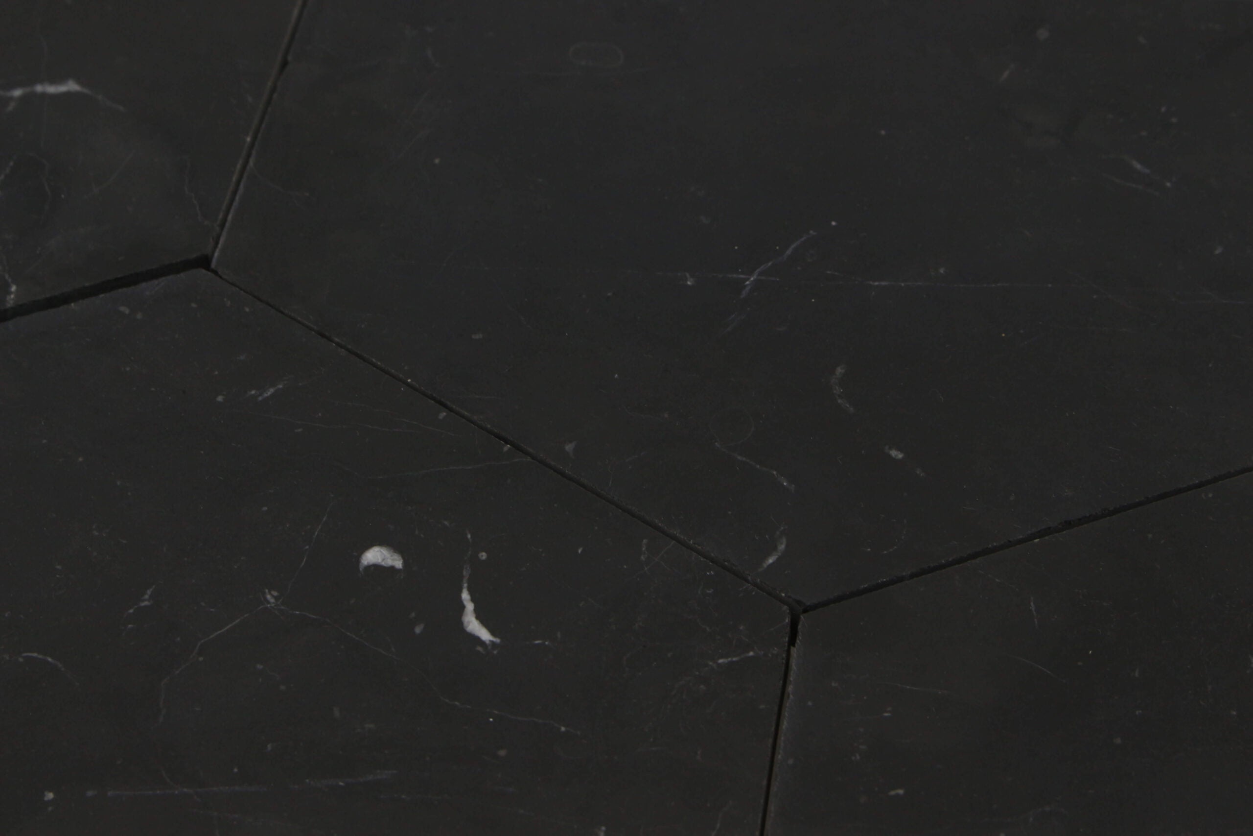 TAURUS BLACK: Marble Hexagon Field Tile (8"x9 1/4"x3/8" | honed)