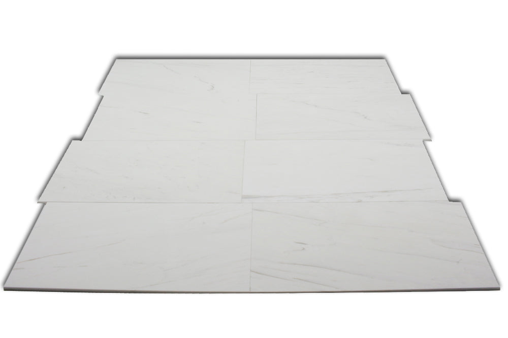 VOLAKAS: Marble Rectangle Field Tile (12"x24"x3/8" | honed | eased)