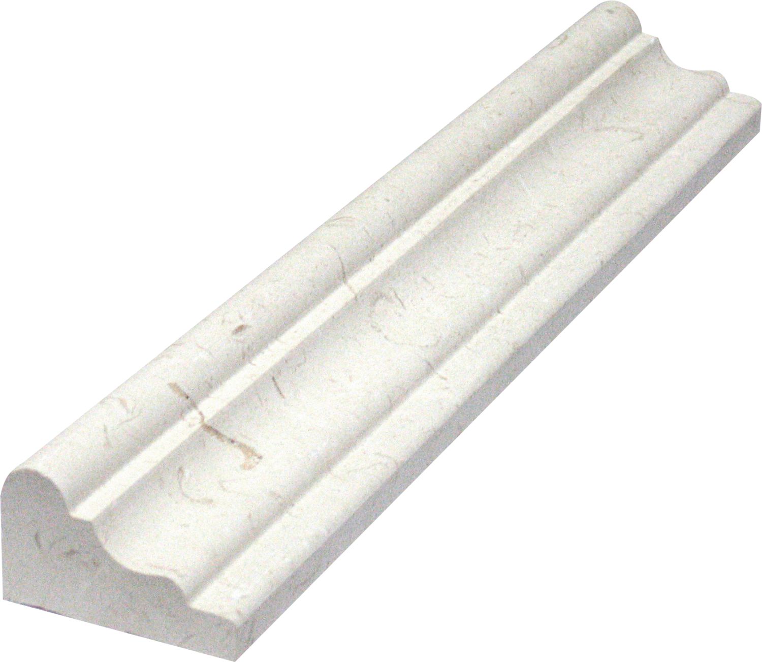 CORINTHIAN FOSSIL: Limestone Ogee Tile Accessory (2"x12"x1 1/4" | honed)