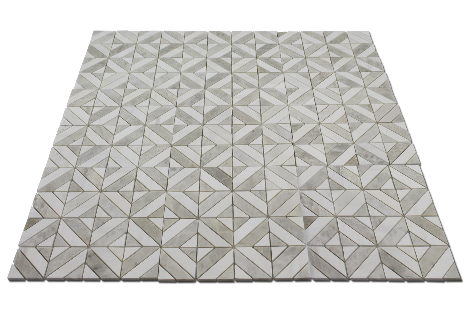 BIANCO VENATO: Iceberg Dolomite Matrix Mosaic (12"x12"x3/8" | polished)