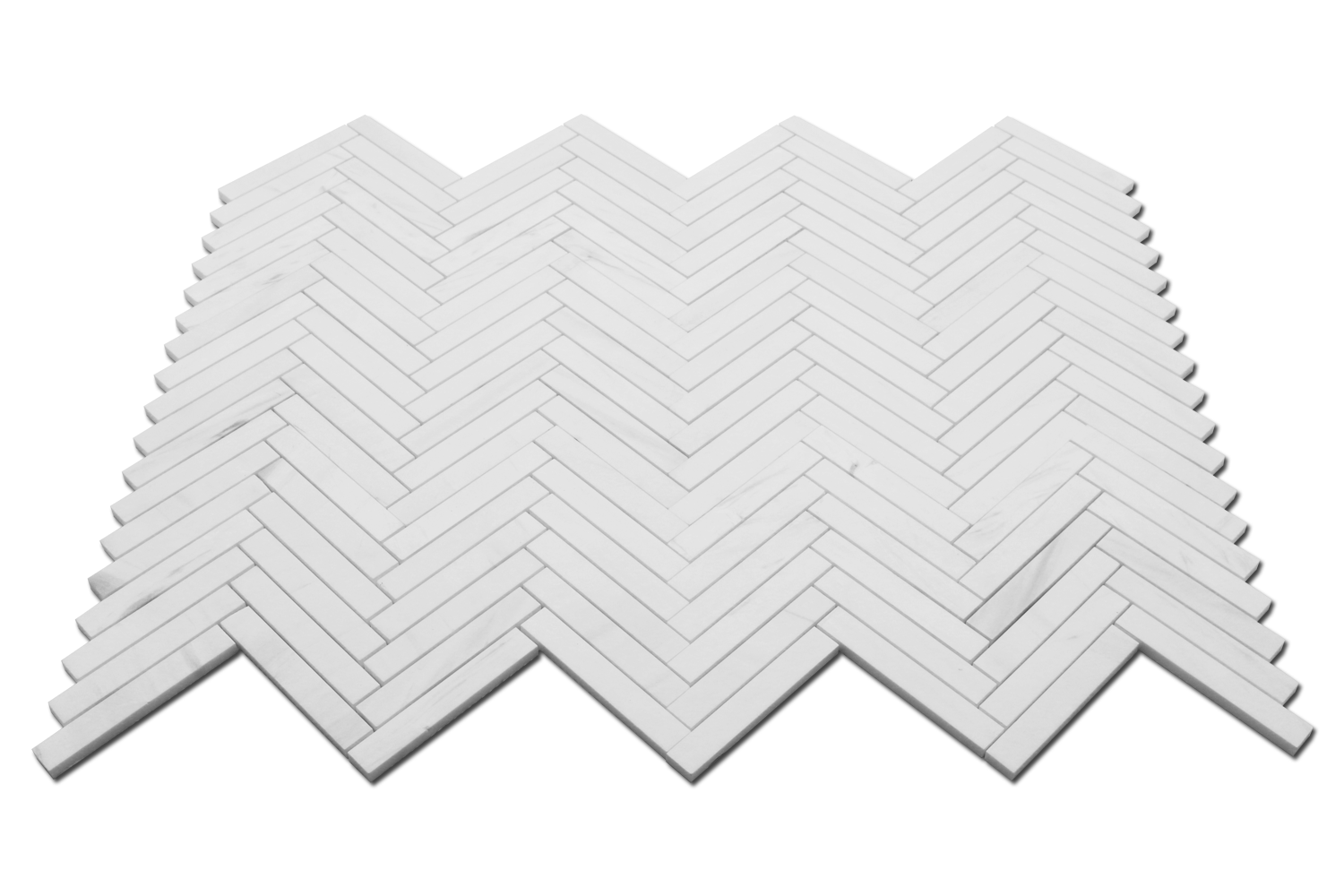 BIANCO VENATO: Dolomite 1"X6" Herringbone Mosaic (12"x12"x3/8" | honed)