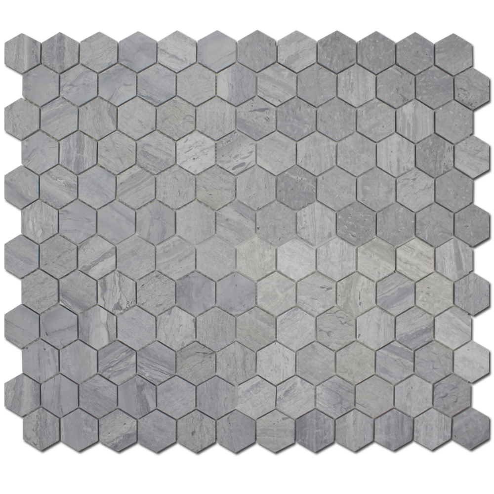 BLUE SAVOY: Marble 2" Honeycomb Mosaic (12"x12"x1/4" | honed)