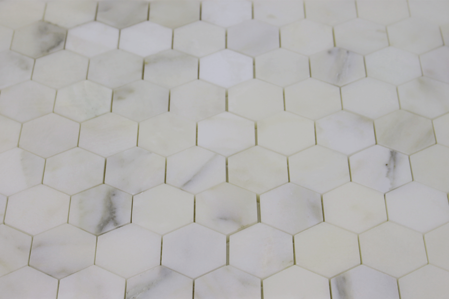 CALACATTA OLIVE: Marble 2" Honeycomb Mosaic (12"x12"x3/8" | polished)