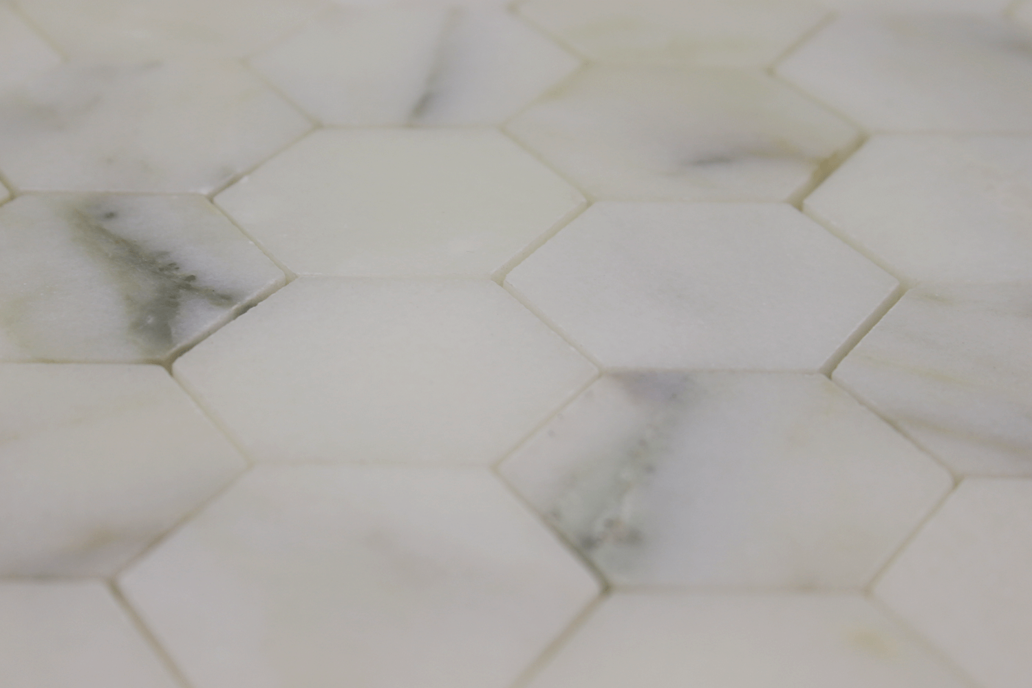 CALACATTA OLIVE: Marble 2" Honeycomb Mosaic (12"x12"x3/8" | polished)