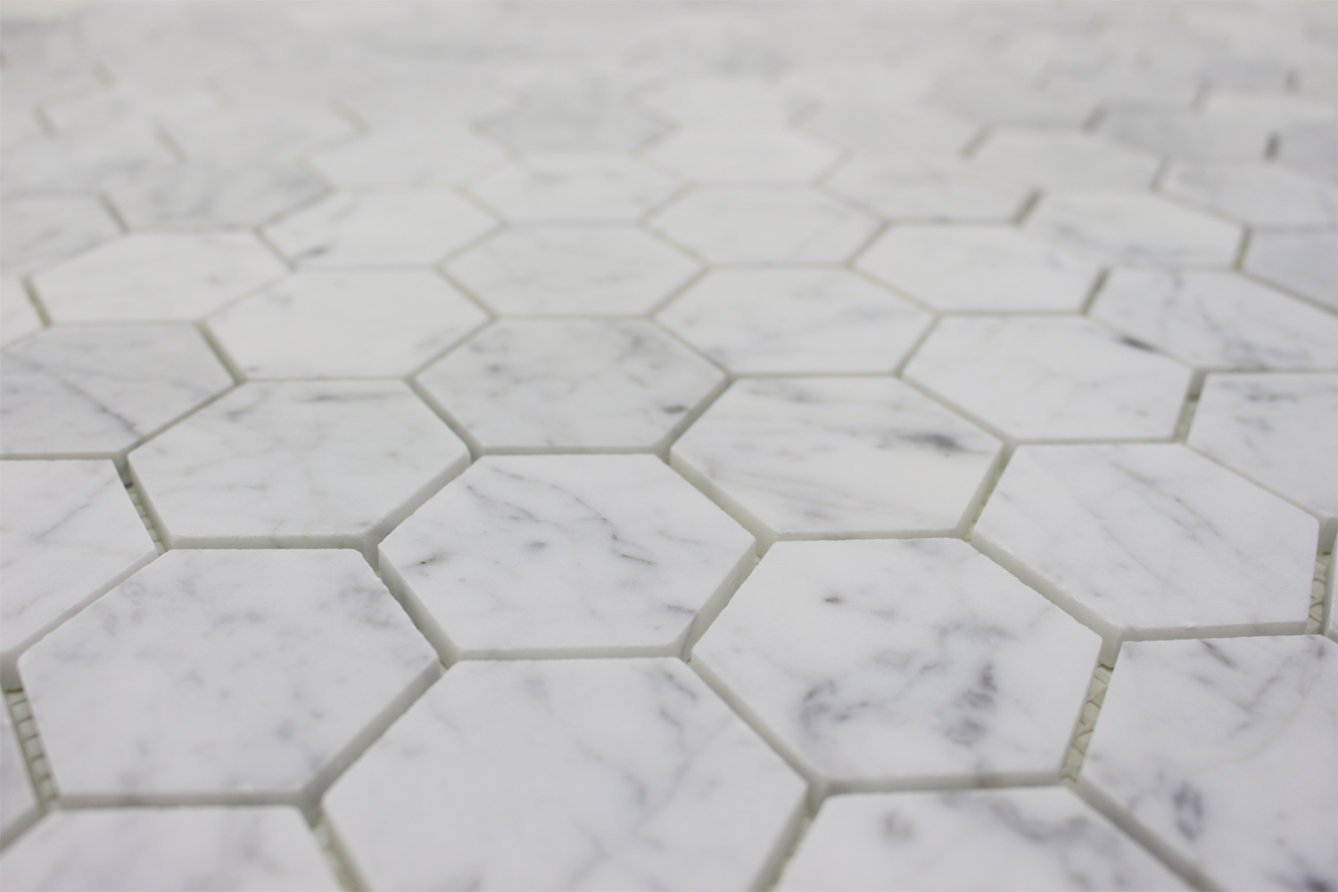 CARRARA: Marble 2" Honeycomb Mosaic (12"x12"x1/4" | honed)