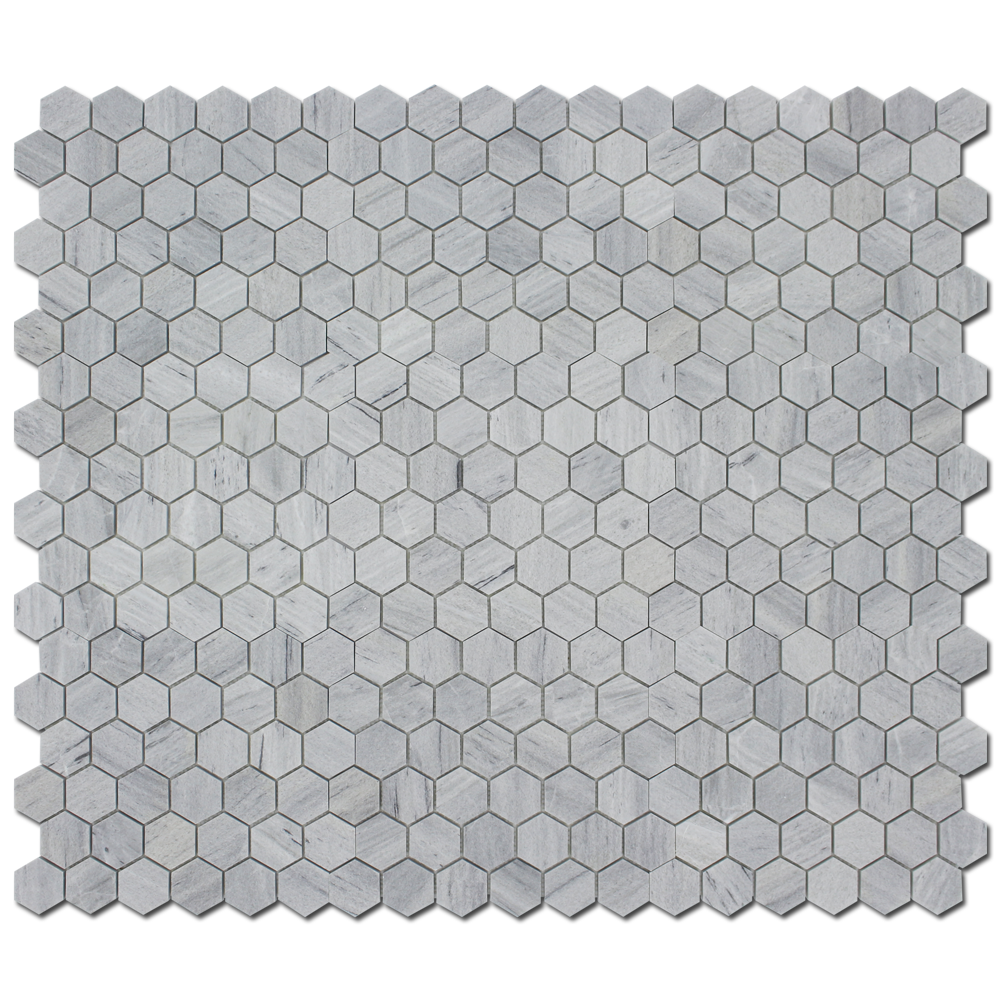 SOLTO WHITE: Marble 2" Honeycomb Mosaic (12"x12"x3/8" | honed)