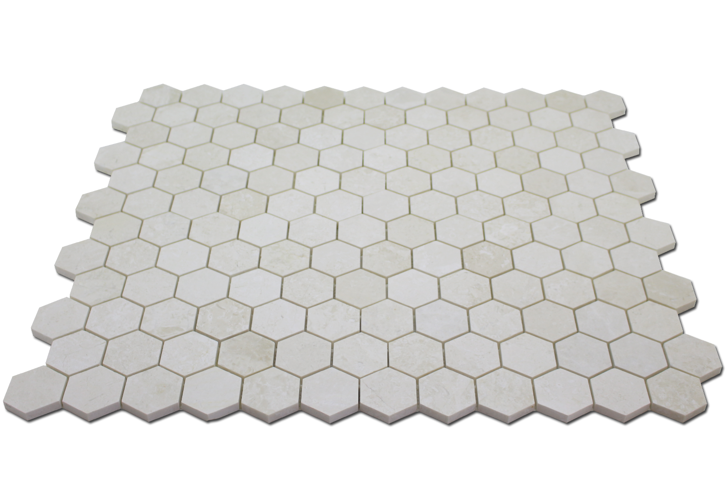 PERLA: Marble 2" Honeycomb Mosaic (12"x12"x3/8" | polished)