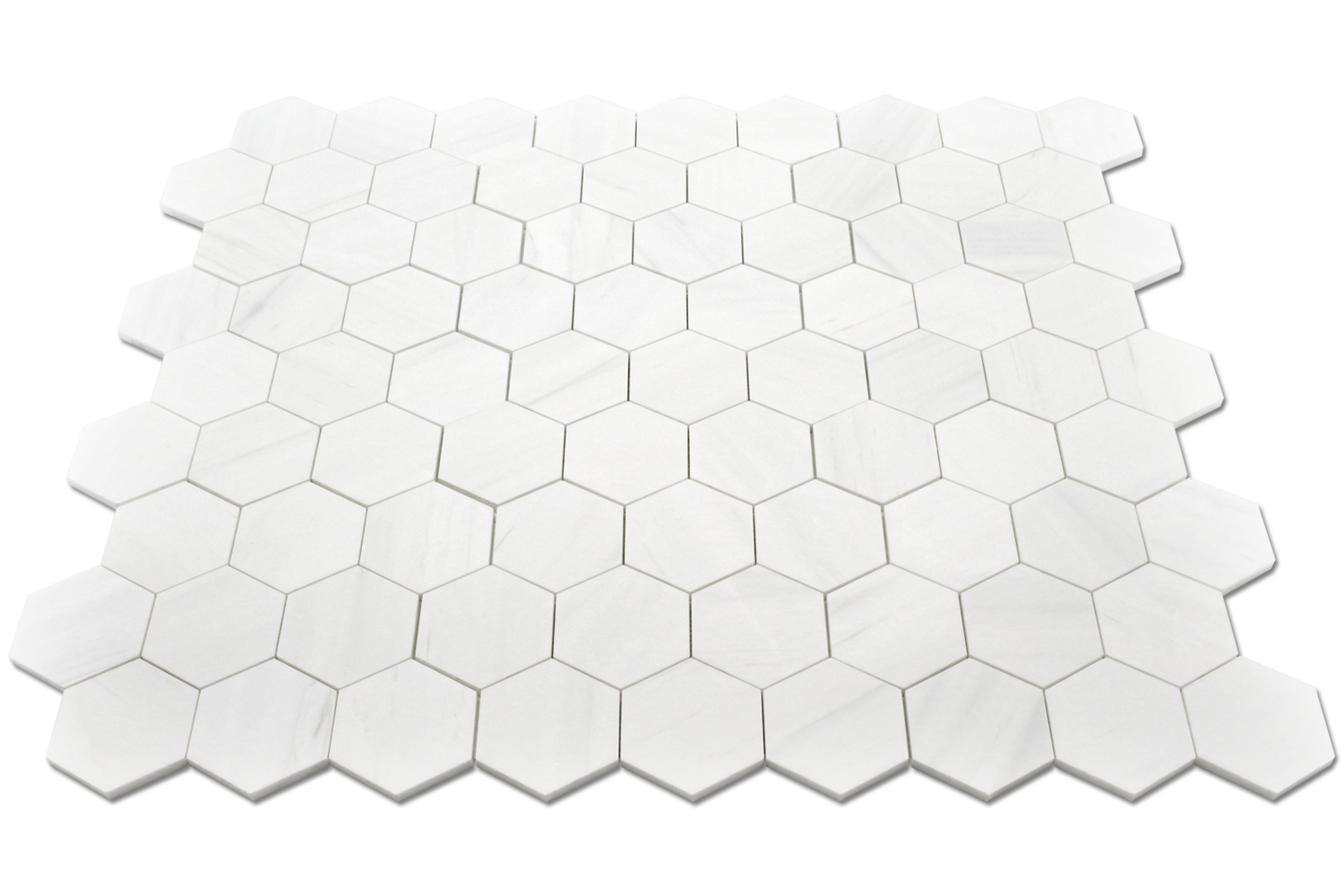 BIANCO VENATO: Dolomite 4" Honeycomb Mosaic (11 9/16"x14"x3/8" | honed)