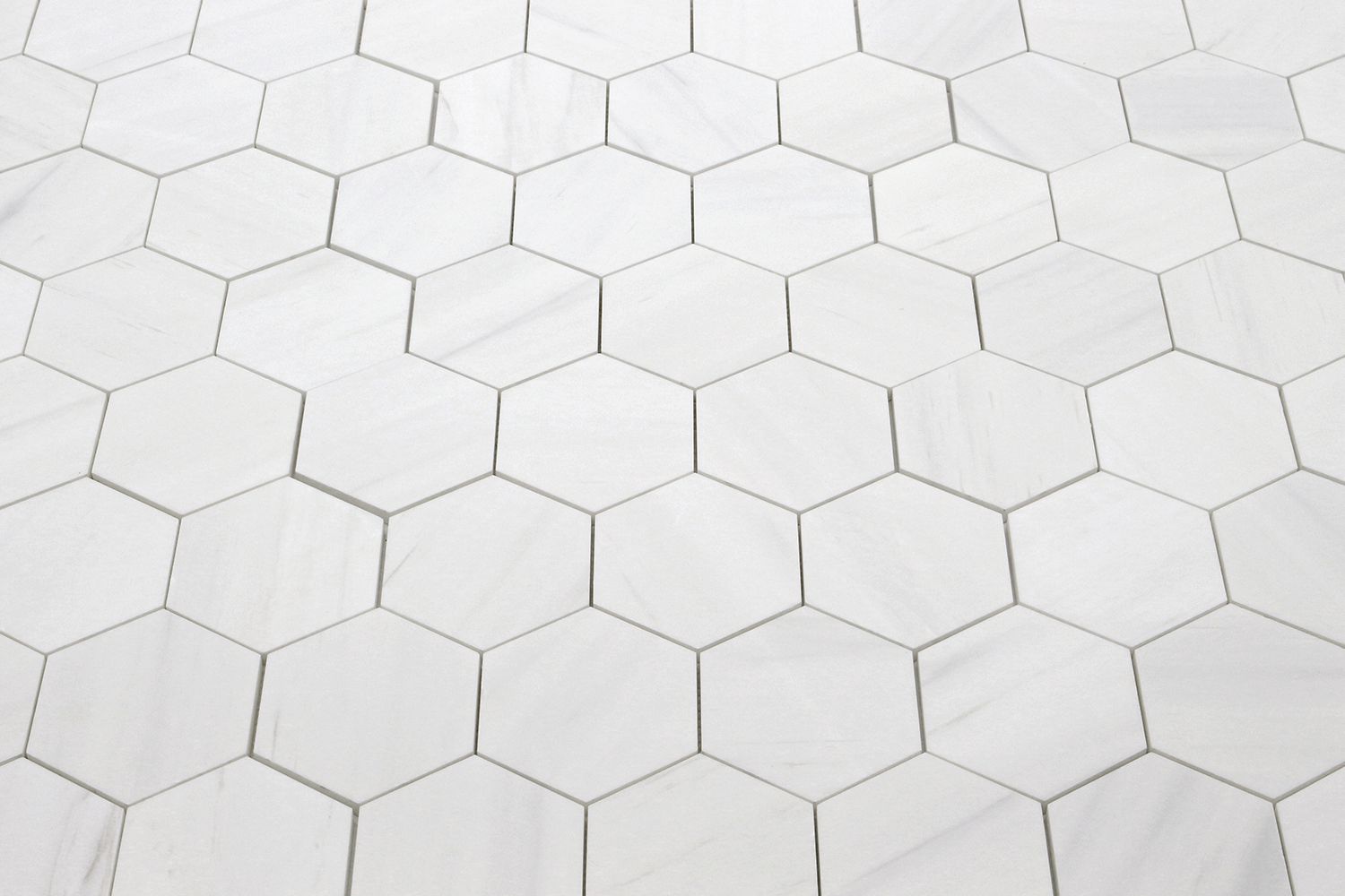 BIANCO VENATO: Dolomite 4" Honeycomb Mosaic (11 9/16"x14"x3/8" | honed)