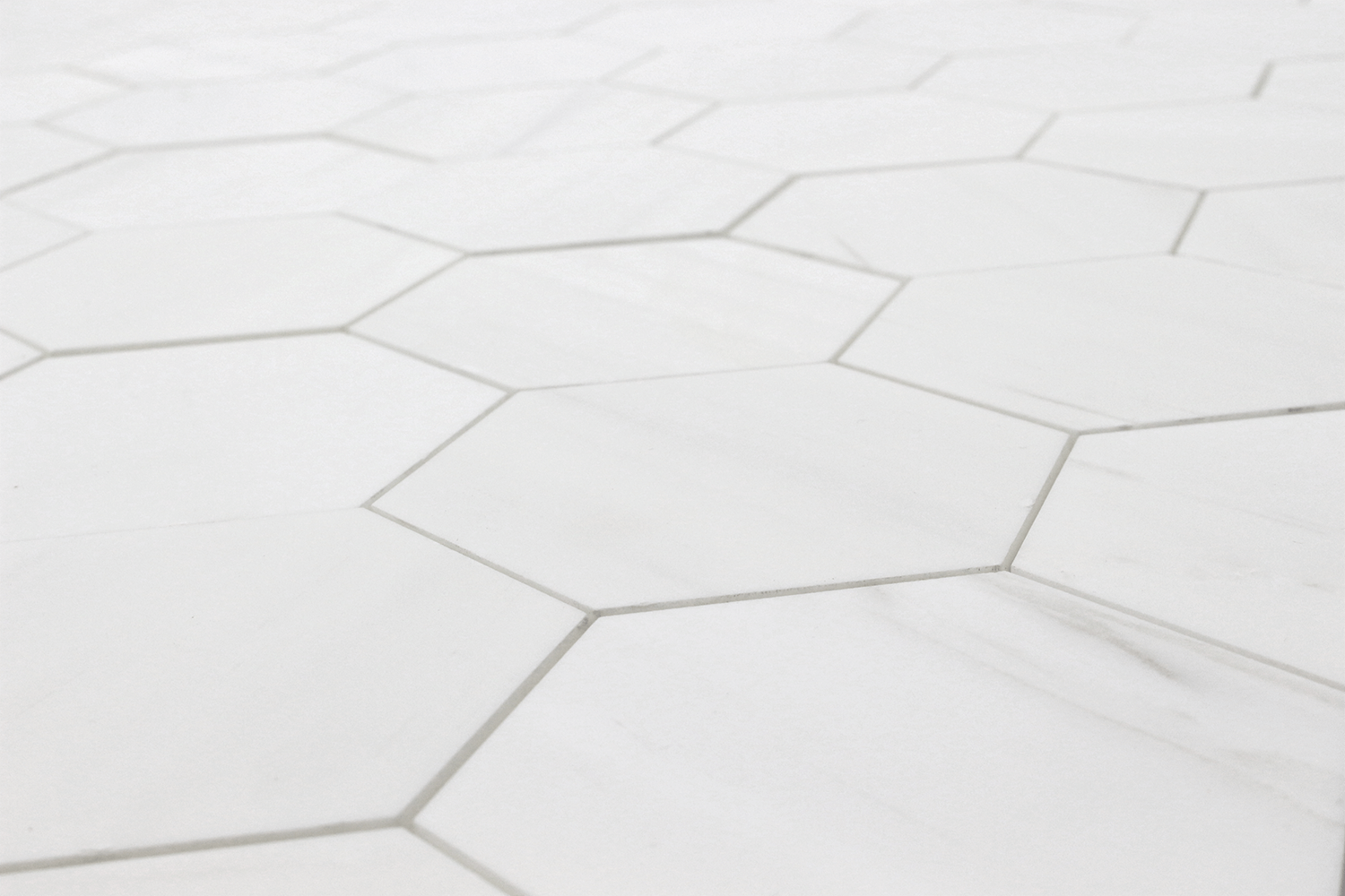 BIANCO VENATO: Dolomite 4" Honeycomb Mosaic (11 9/16"x14"x3/8" | honed)