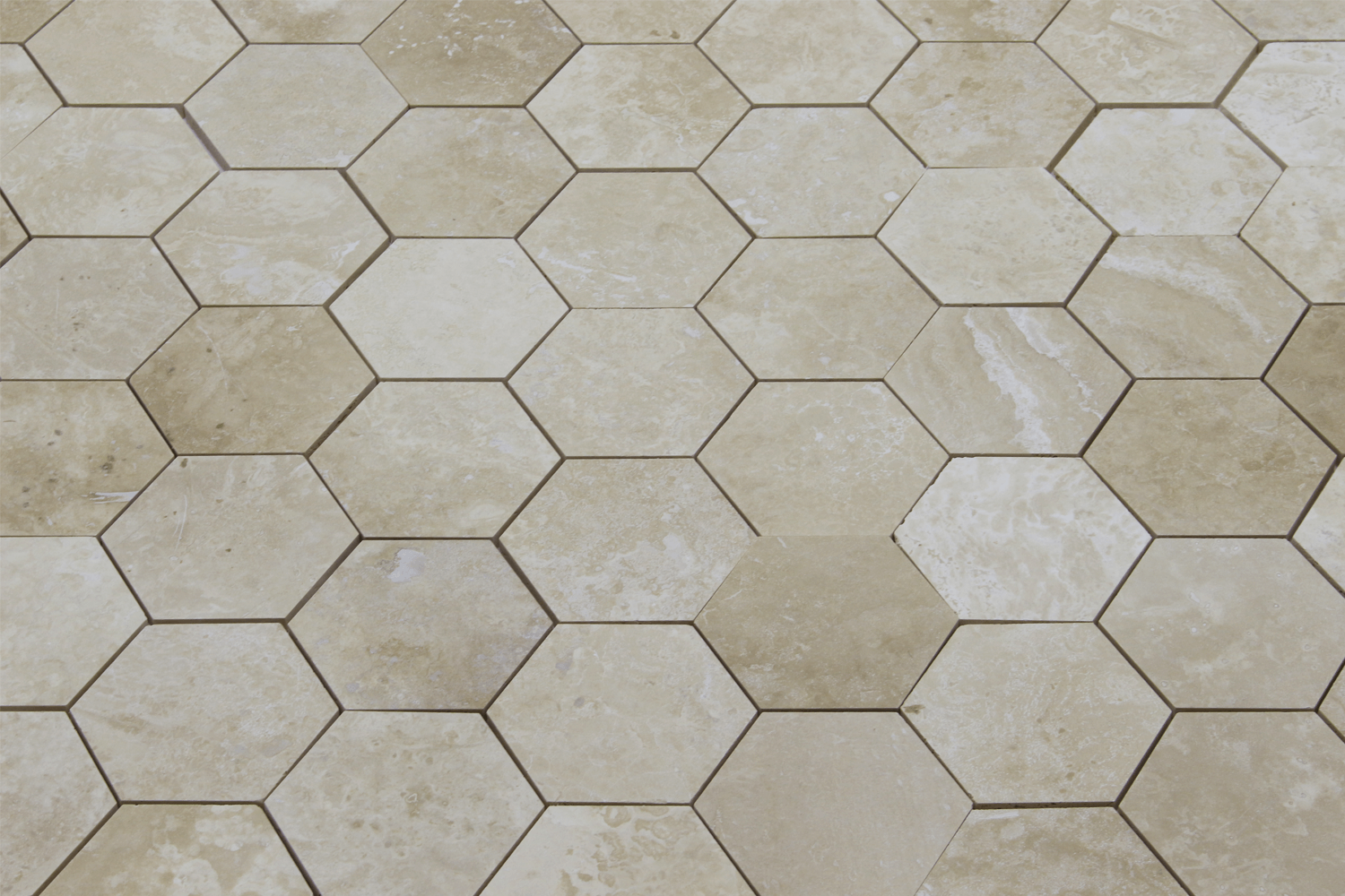 IVORY LIGHT: Marble 4" Honeycomb Mosaic (11 9/16"x14"x3/8" | honed)