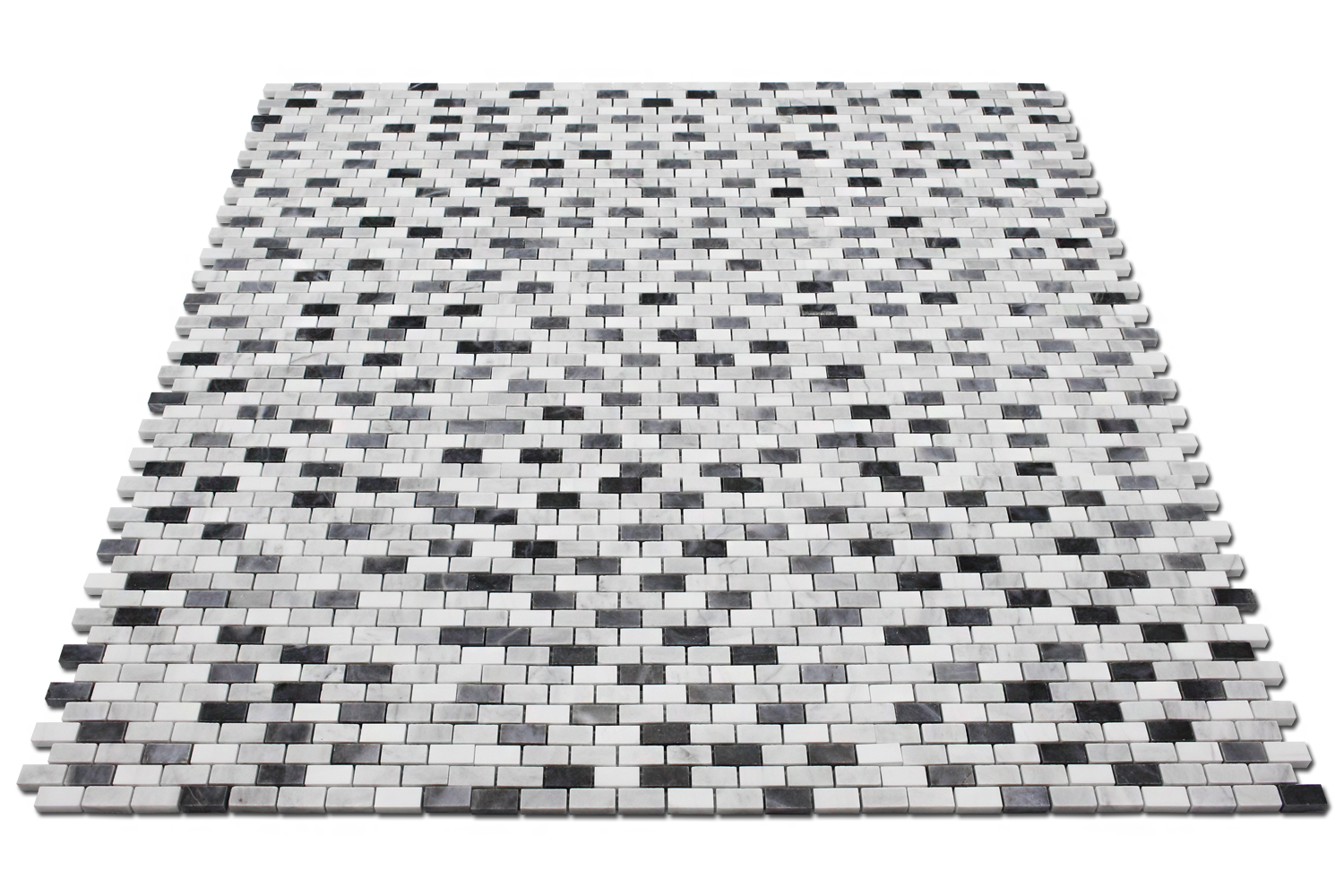 BARDIGLIO: Marble 5/8"X1 1/4" Adriatica Mosaic (12"x12"x3/8" | polished)