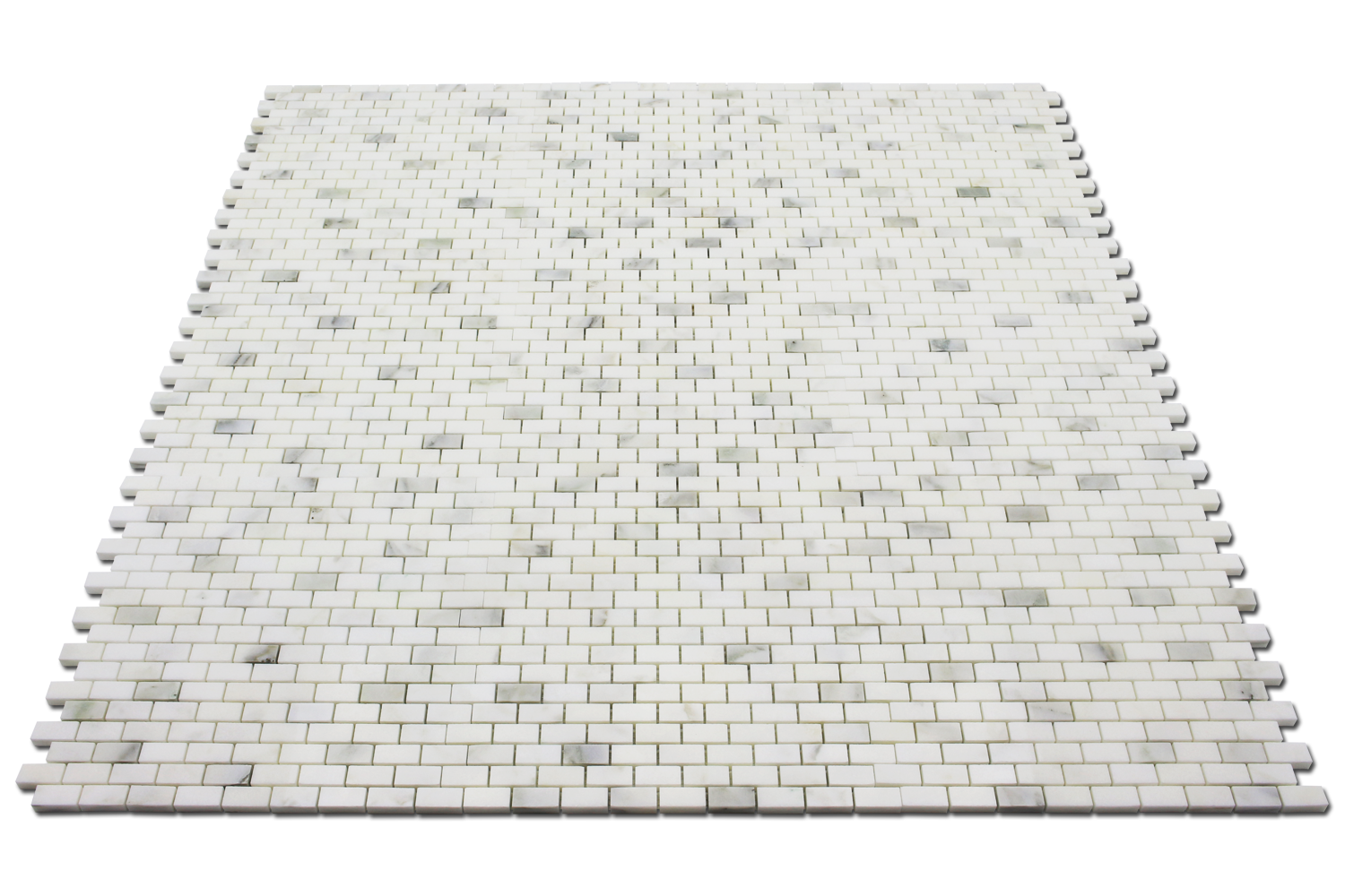 CALACATTA OLIVE: Marble 5/8"X1 1/4" Adriatica Mosaic (12"x12"x3/8" | polished)