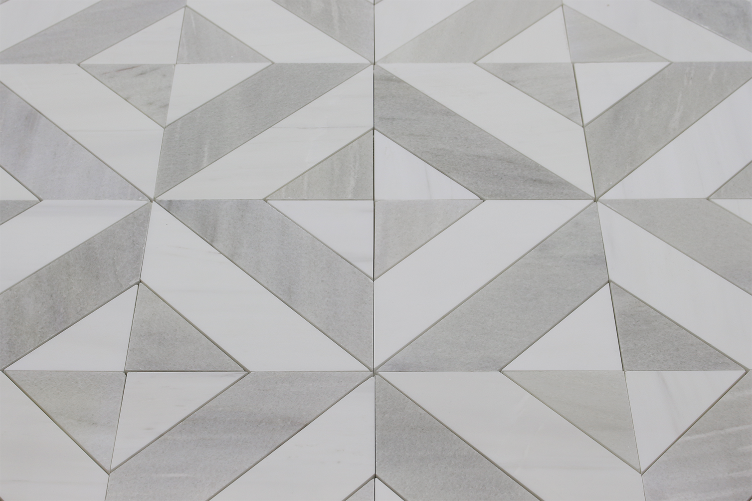 BIANCO VENATO: Milas White Marble Artisan Mosaic (6"x8"x3/8" | polished)