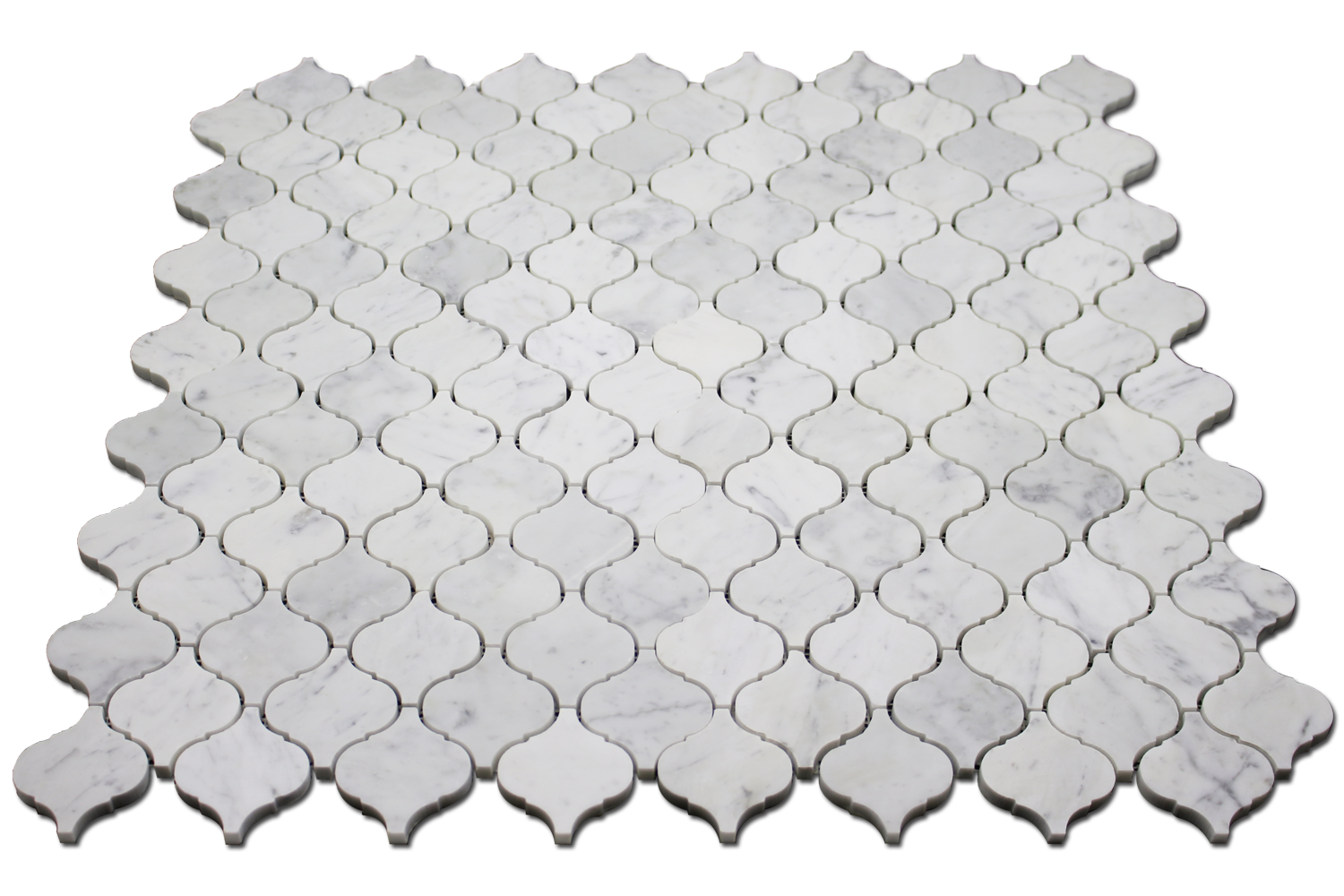 CARRARA: Marble Arabesque Mosaic (12"x12"x1/4" | honed)