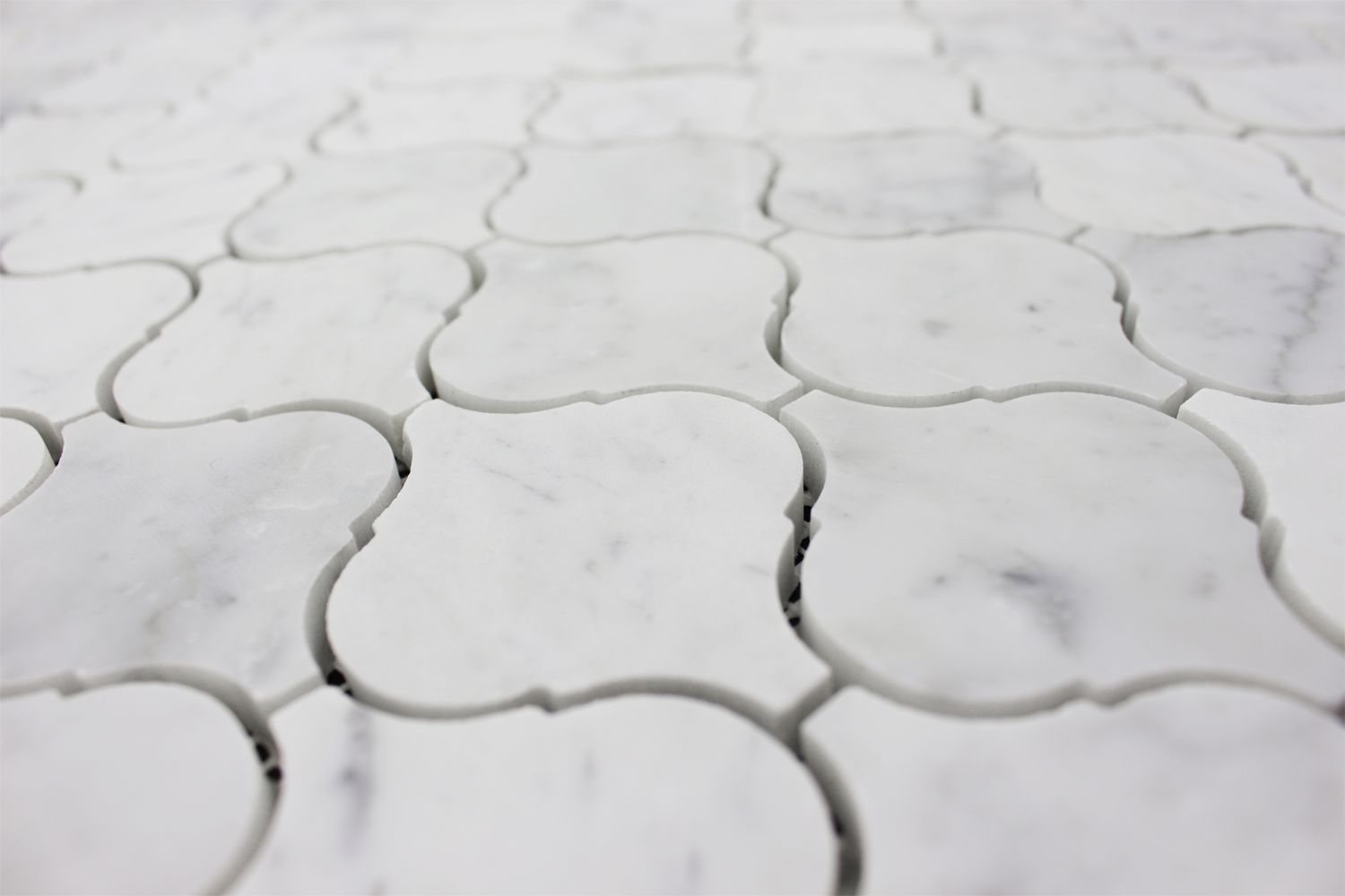 CARRARA: Marble Arabesque Mosaic (12"x12"x1/4" | honed)