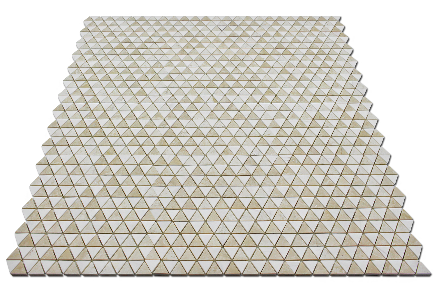 BIANCO VENATO: Botticino Dolomite Diamantes Mosaic (12"x12"x3/8" | polished)