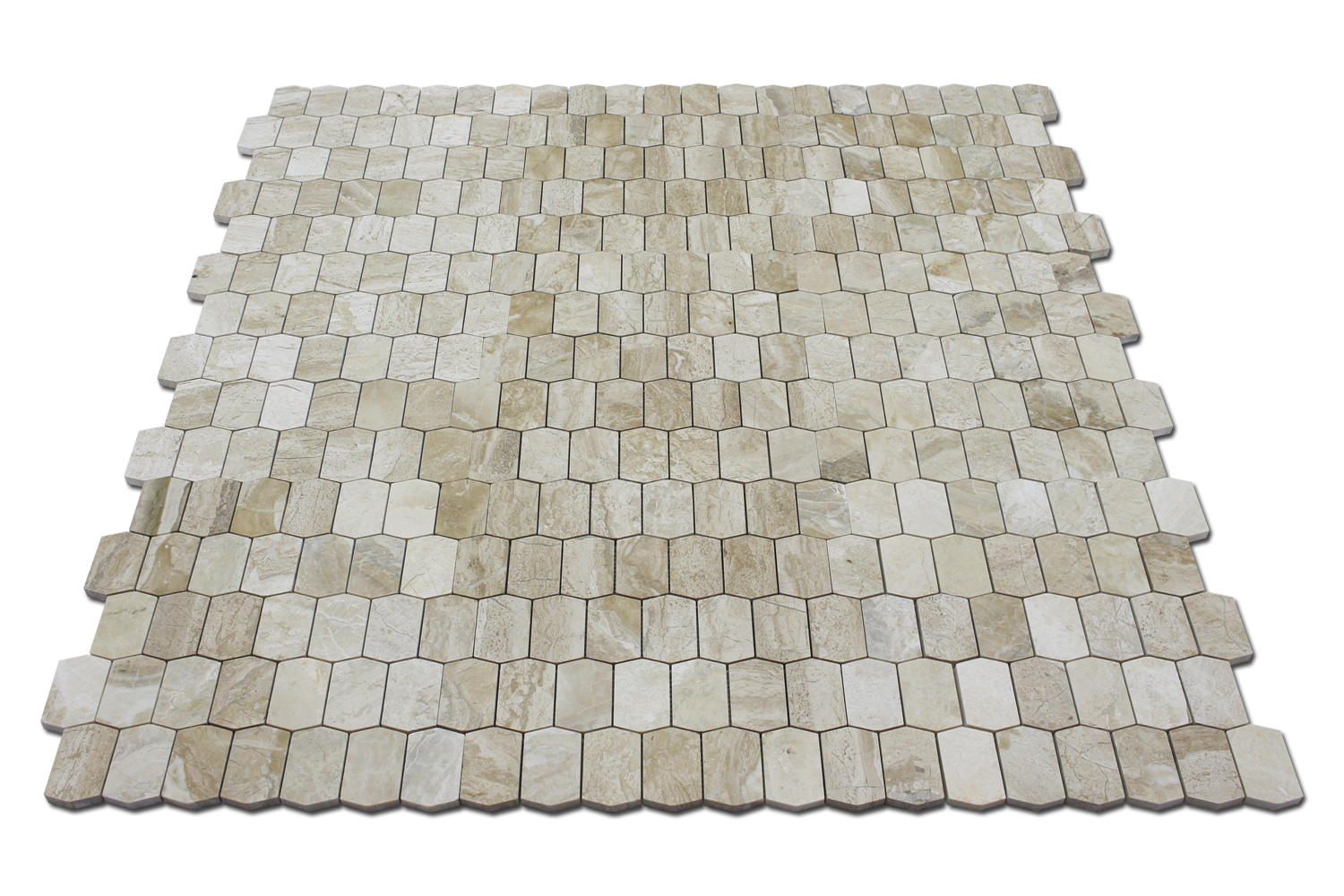 KARYA ROYAL: Marble Picket Mosaic (12"x12"x3/8" | polished)