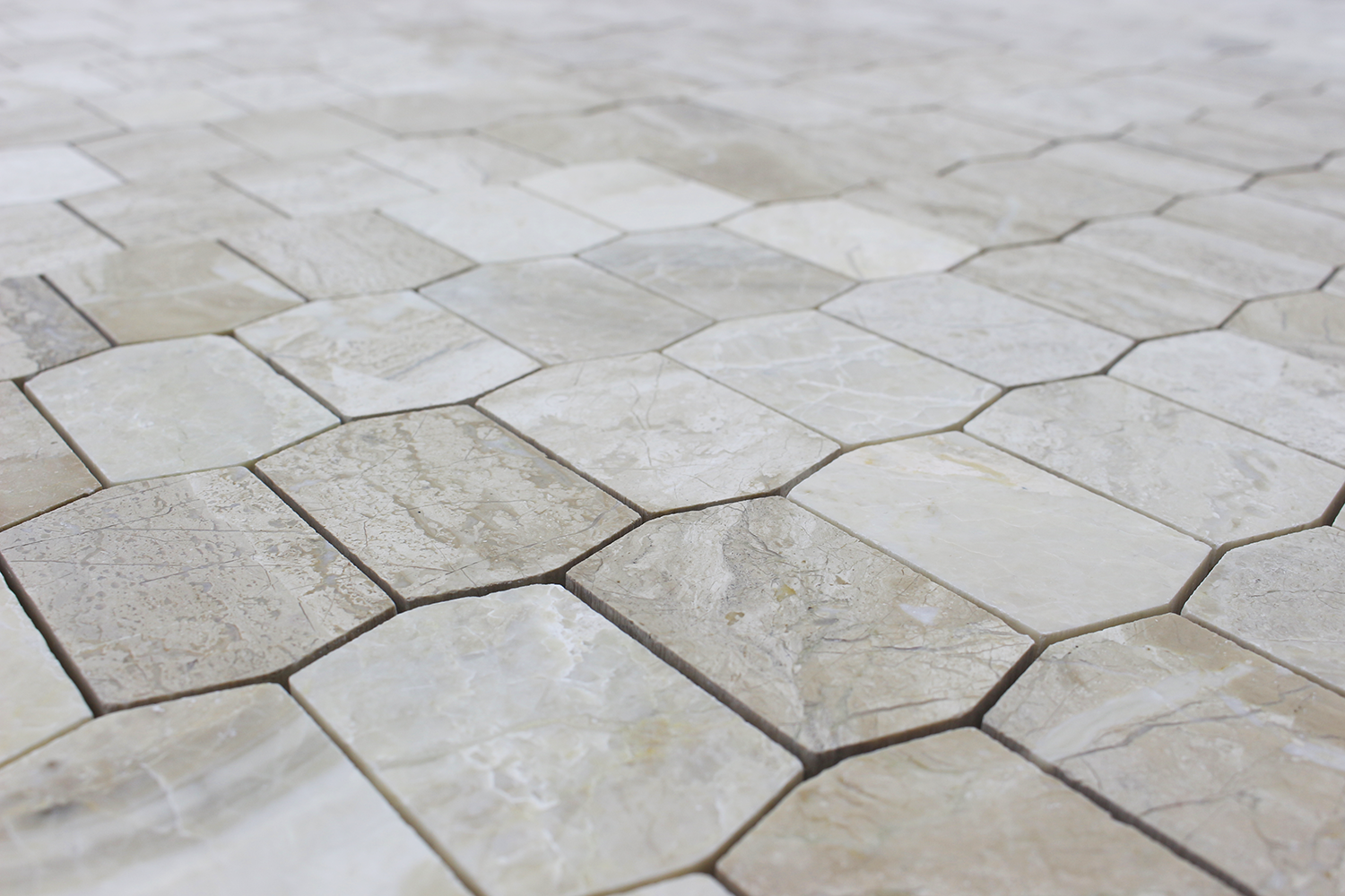 KARYA ROYAL: Marble Picket Mosaic (12"x12"x3/8" | polished)