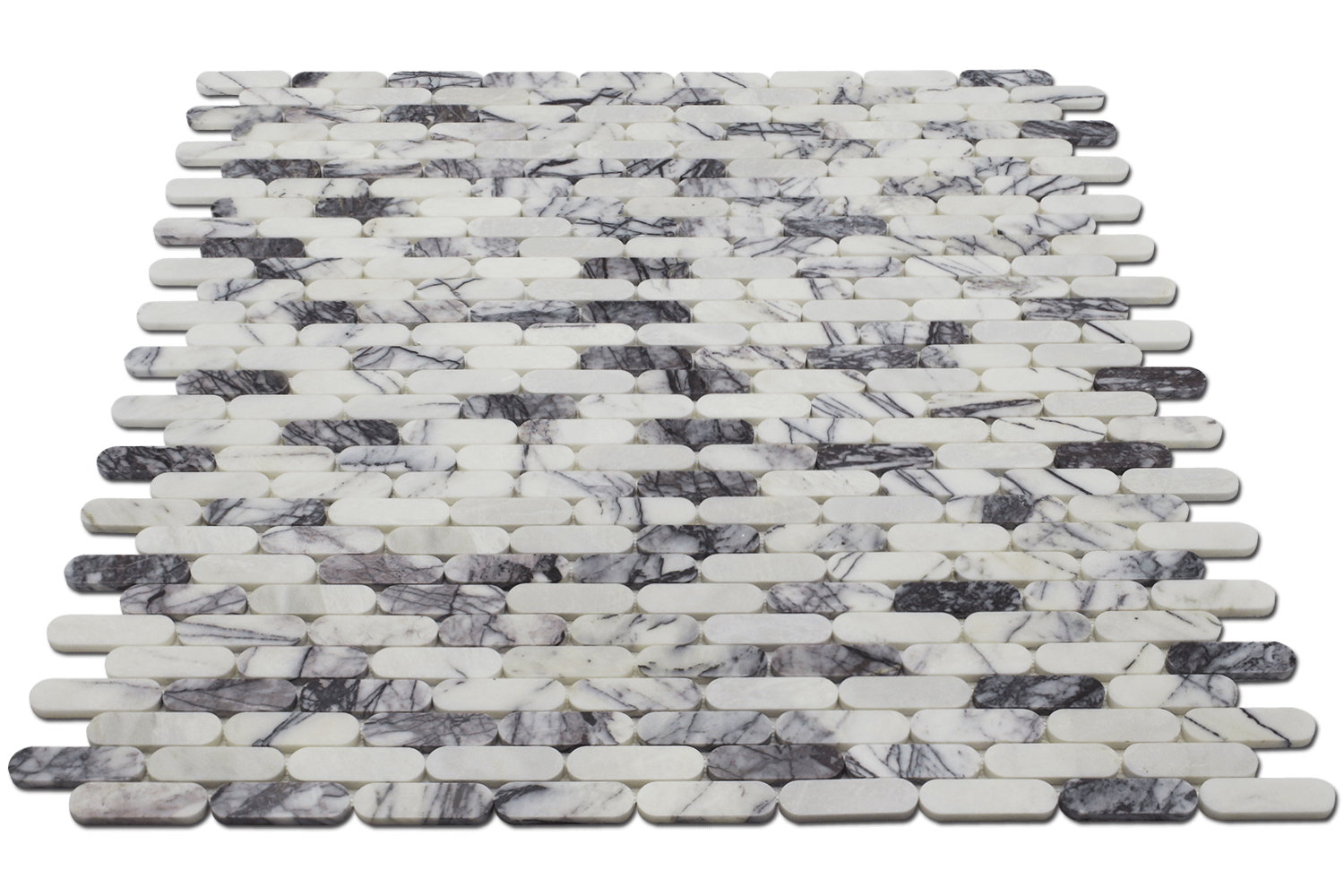 LILAC: Marble Eclipse Mosaic (12"x12"x3/8" | polished)