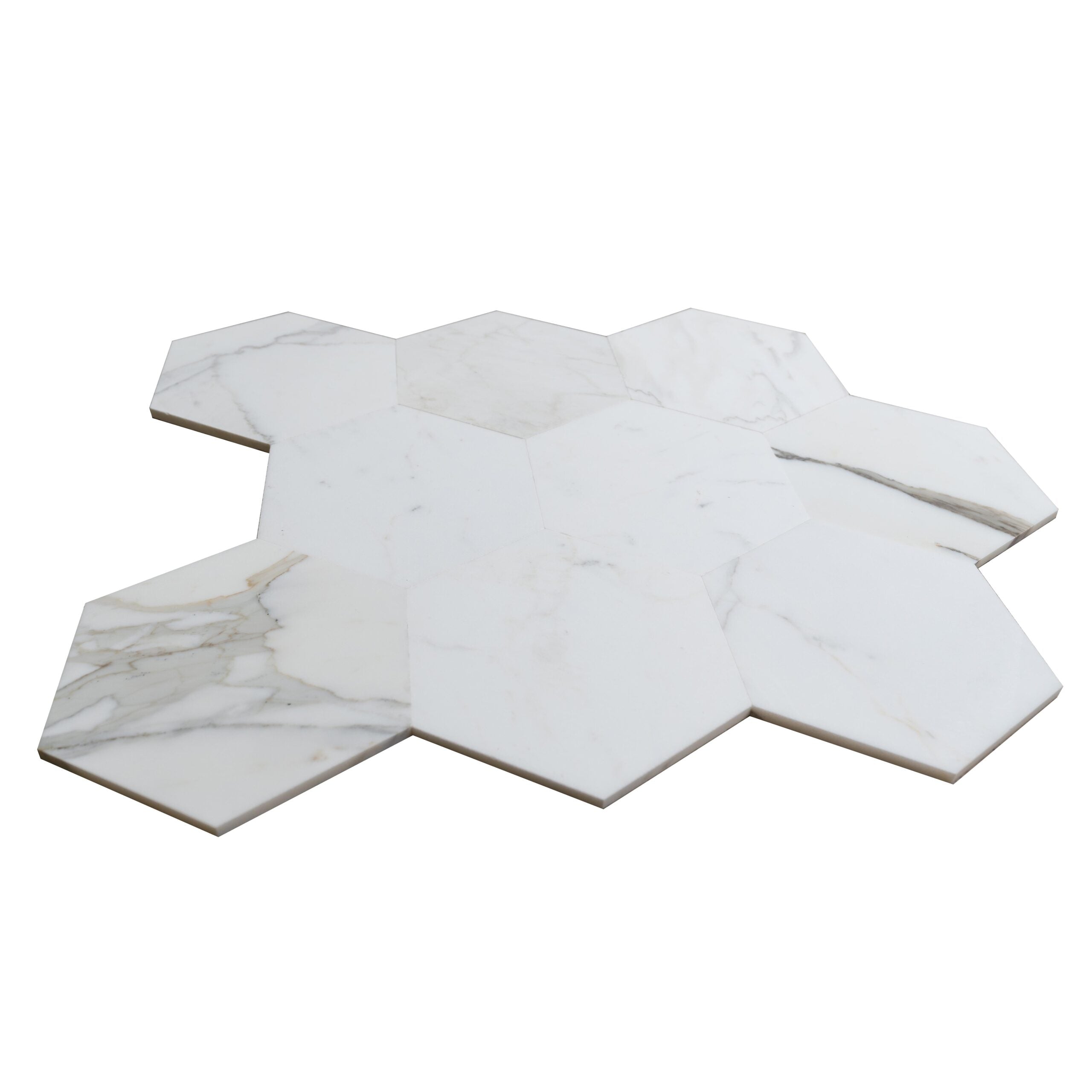 CALACATTA GOLD: Marble Field Tile (8"x9 1/4"x3/8" | honed)