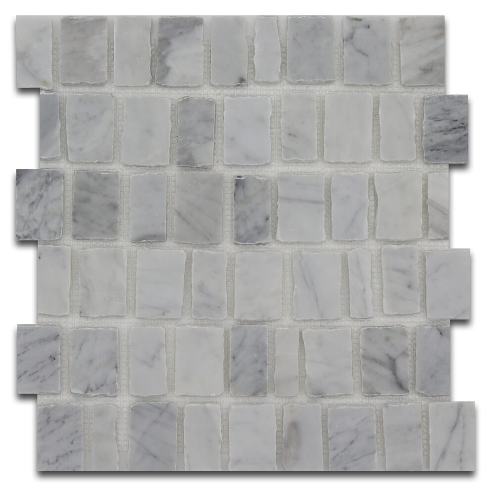 CARRARA: Marble Scarpa Mosaic (12"x12"x3/8" | honed | broken)