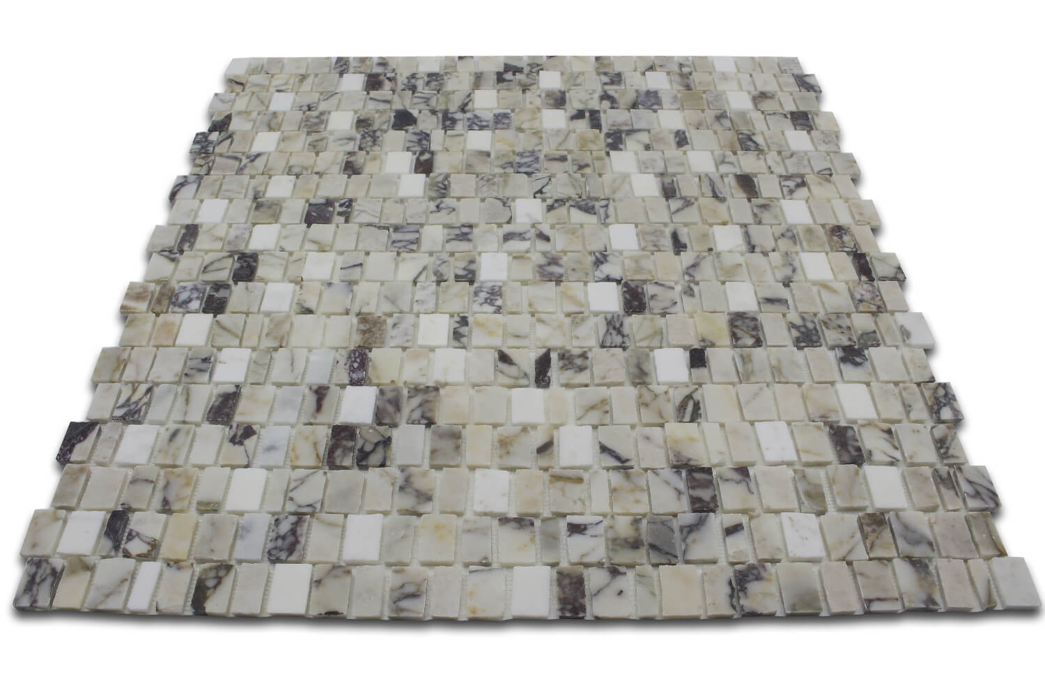 CALACATTA OLIVE: Calacatta Viola Marble Scarpa Mosaic (12"x12"x3/8" | honed | broken)