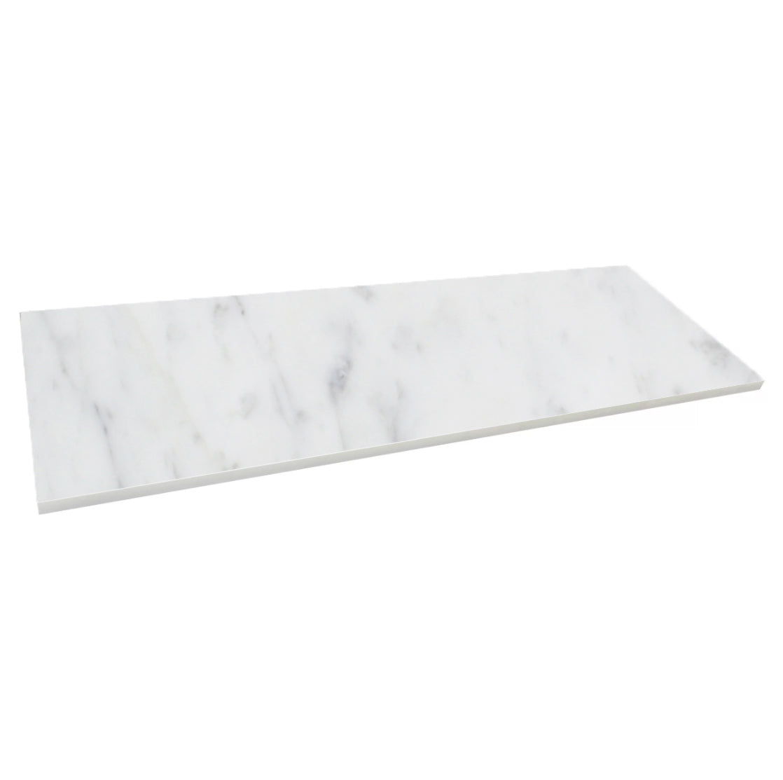 CARRARA: Engineered Marble Bench Tile Accessory (18"x48"x5/8" | polished | eased)