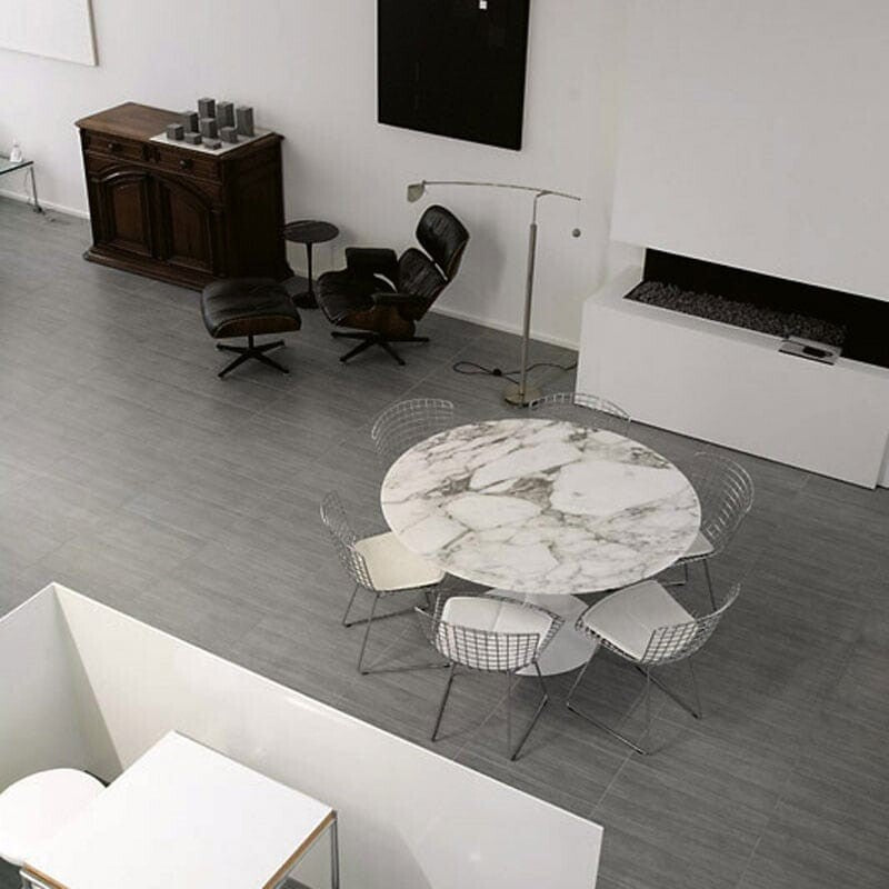 METALLIC PORCELAIN: Piombo Rectangle Field Tile (matte | 12"x24"x25/64" | straight cut)
