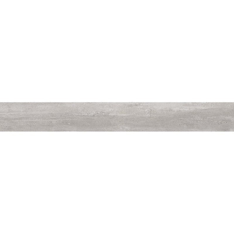 ECOCEM PORCELAIN: Aqua Concrete Porcelain Sbn Single Long Bullnose (matte | 3"x24"x25/64" | straight cut)