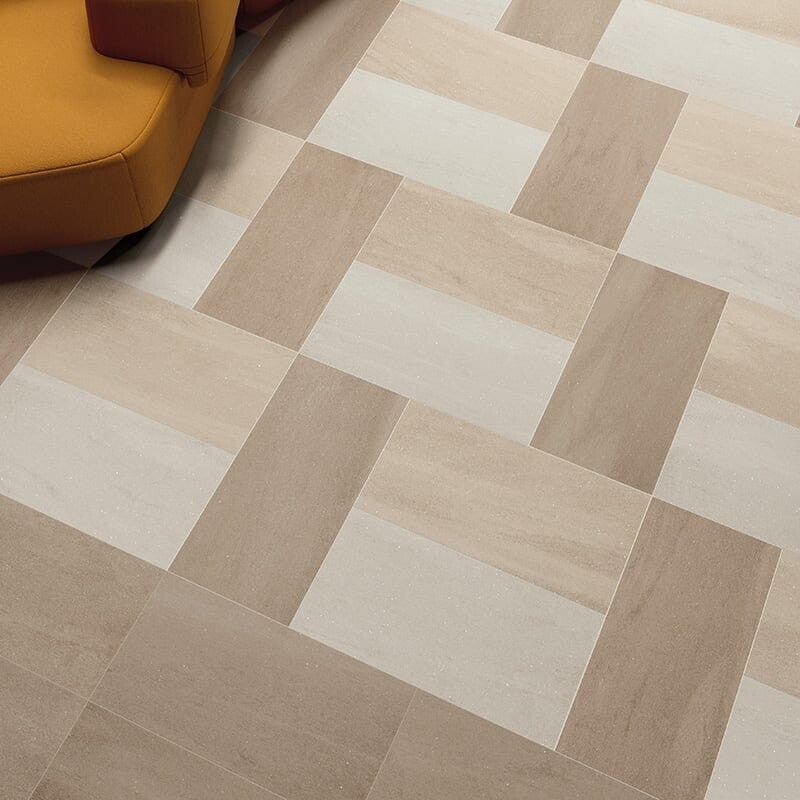 ATELIER PORCELAIN: Sand Rectangle Field Tile (honed | 12"x24"x5/16" | straight cut)