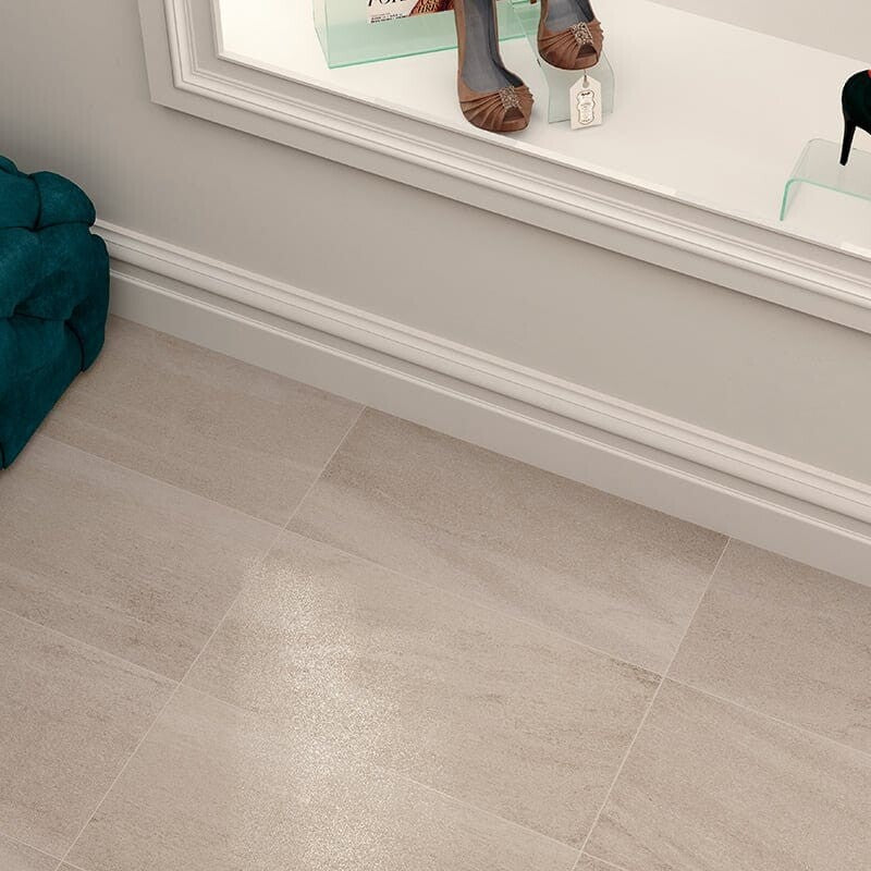 ATELIER PORCELAIN: Sand Rectangle Field Tile (lappato | 12"x24"x5/16" | straight cut)