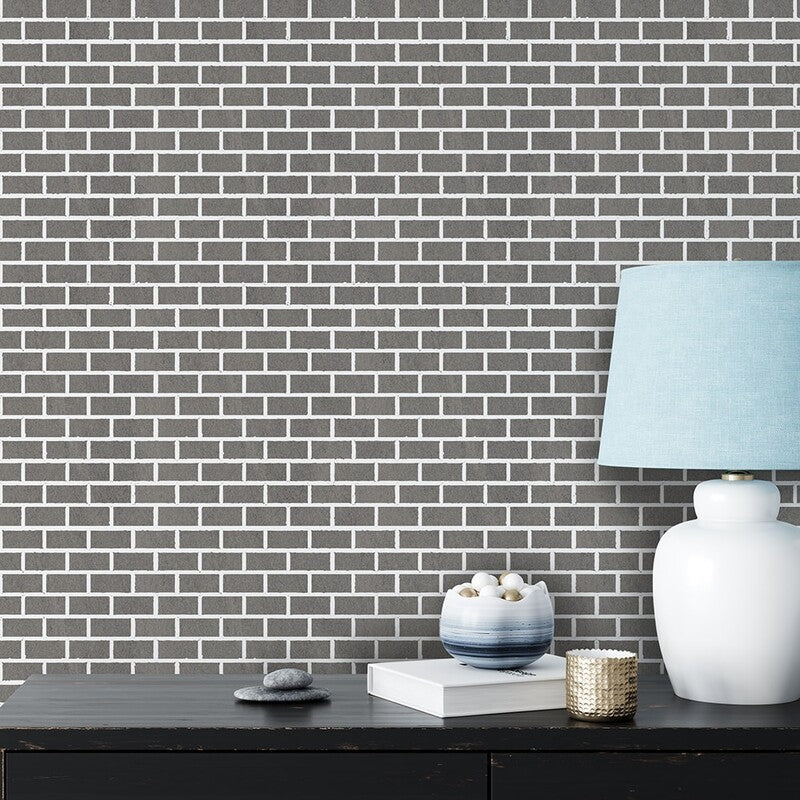 ATELIER PORCELAIN: Olive Grey Concrete 1X2 Staggered Joint Mosaic (honed | 12"x12"x5/16" | straight cut)