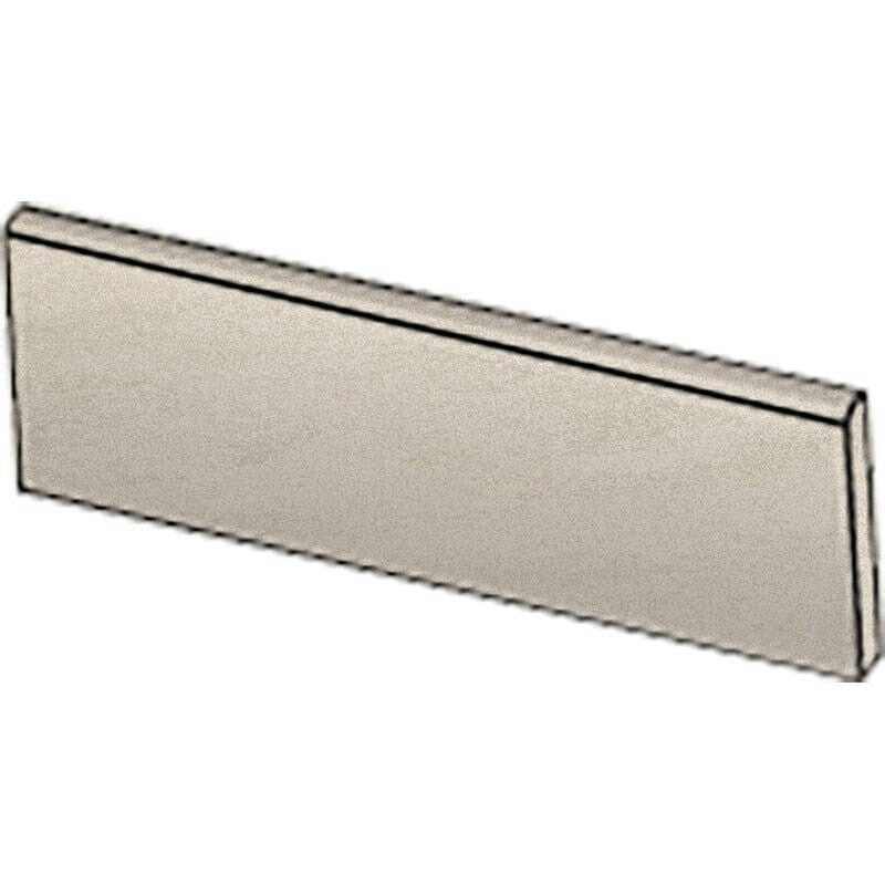 ATELIER PORCELAIN: White Concrete Porcelain Sbn Single Long Bullnose (honed | 4"x24"x5/16" | straight cut)