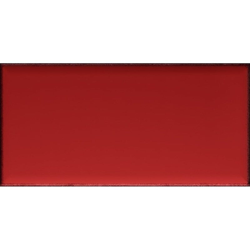 BELLA MURO CERAMIC: Red Rectangle Field Tile (glossy | 4"x8"x9/32" | beveled)