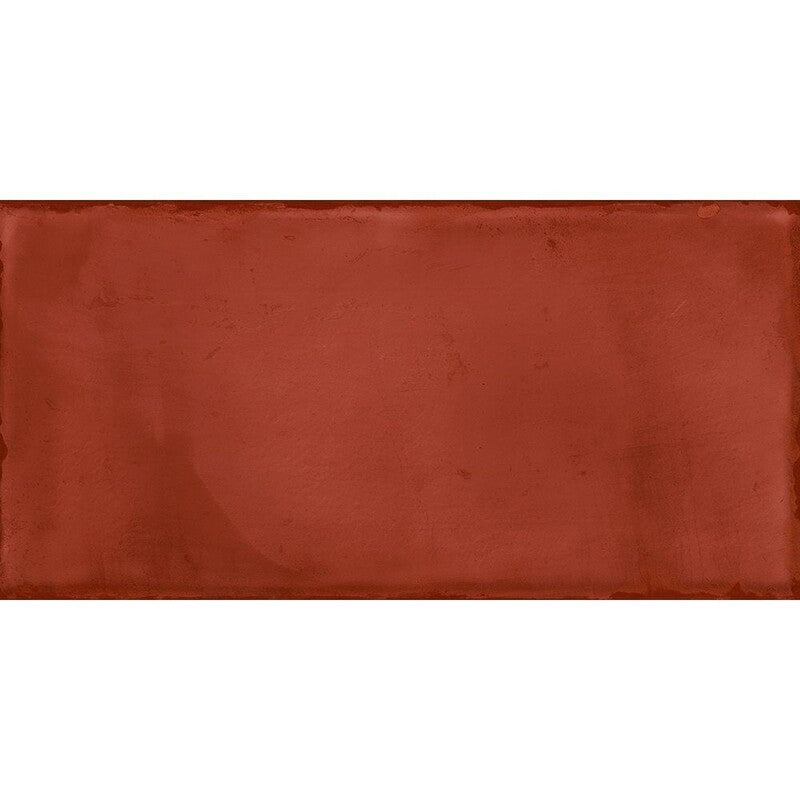 BELLA MURO CERAMIC: Red Rectangle Field Tile (matte | 4"x8"x9/32" | beveled)