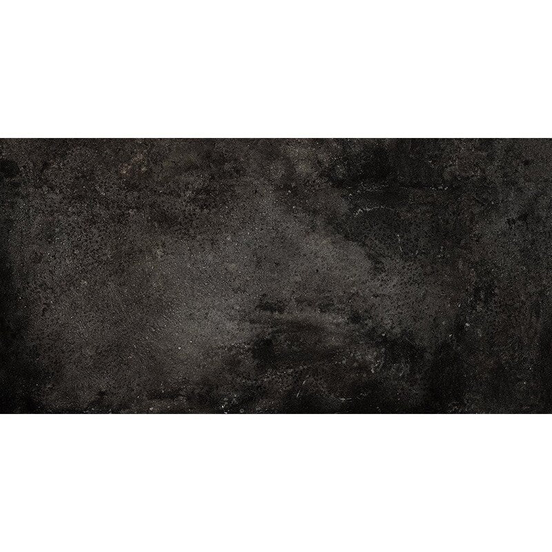 ATLAS PORCELAIN: London Black Rectangle Field Tile (honed | 12"x24"x5/16")
