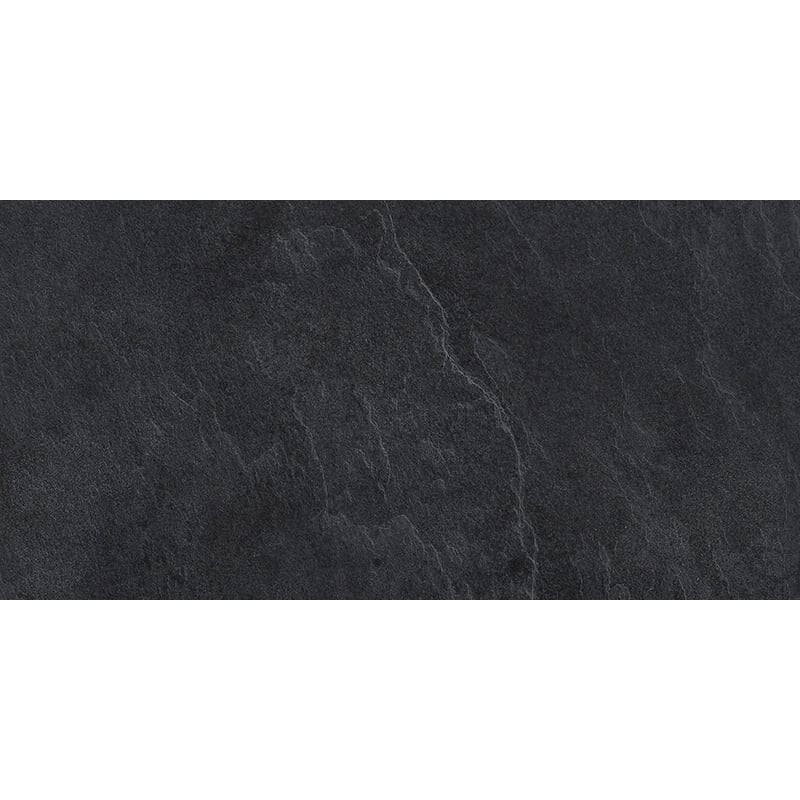 WATERFALL PORCELAIN: Dark Flow Stone Rectangle Field Tile (natural | 18"x36"x3/8" | rectified)