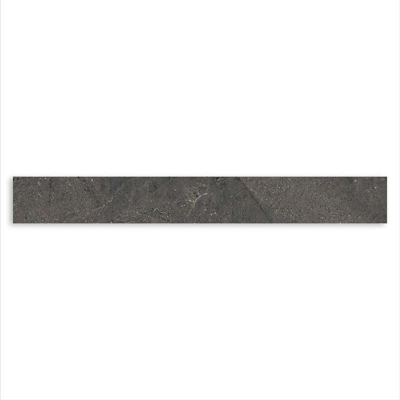 ANTEA PORCELAIN: Dark Porcelain Sbn Single Long Bullnose (matte | 3"x24"x3/8" | rectified)