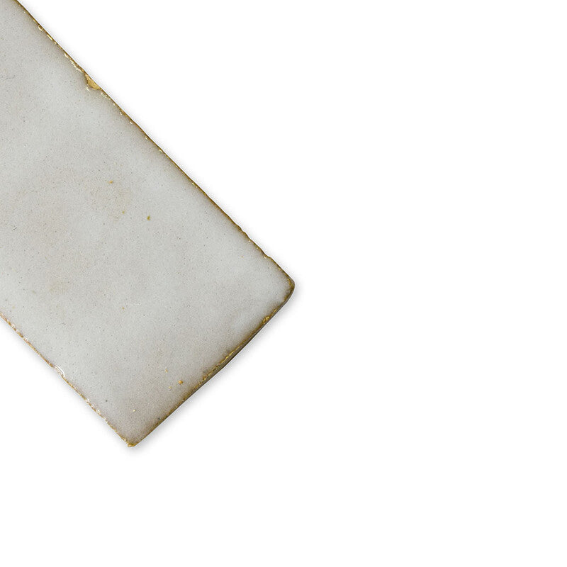 MOROCCAN: Blanc Fes Rectangle Zellige Field Tile (2"x6"x5/8" | glossy)
